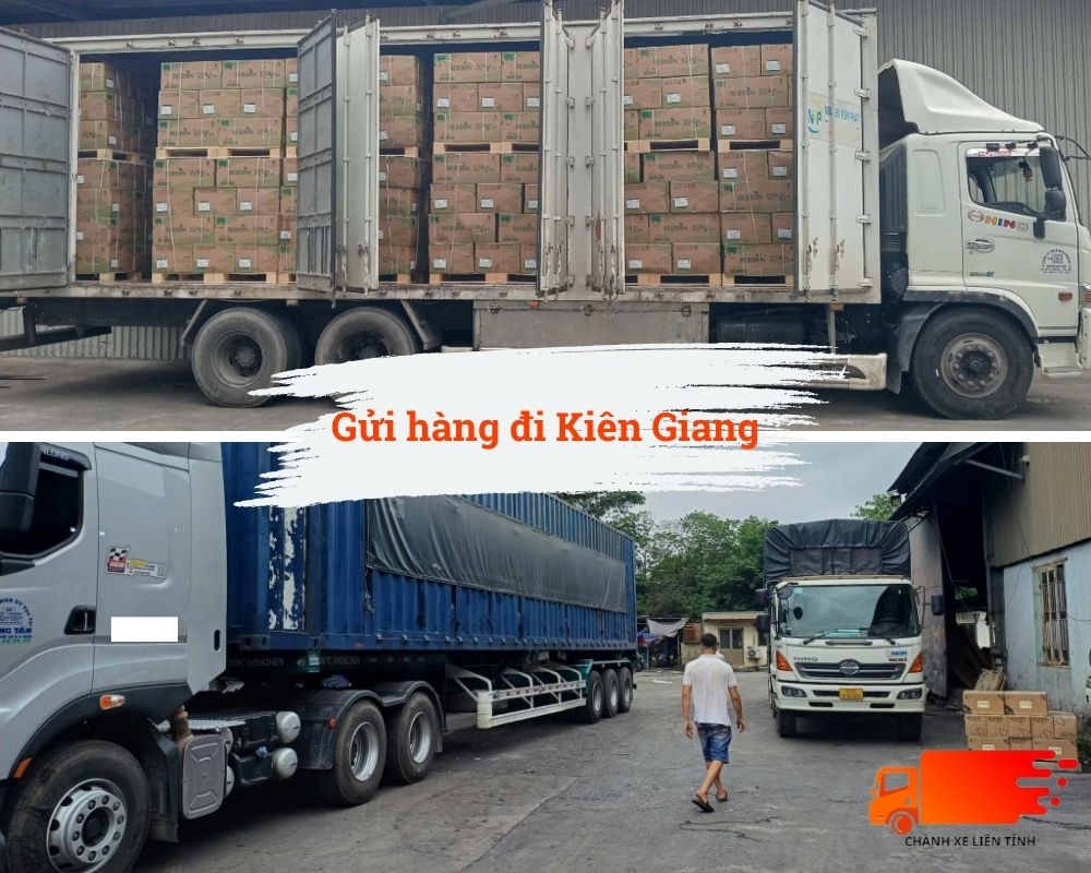 Hình ảnh các xe tải của công ty chành xe đi Kiên Giang Sài Gòn Xuân Phát 