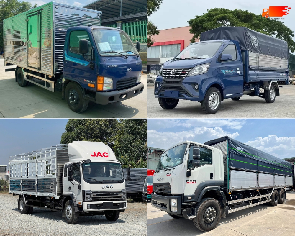 Chành xe Sài Gòn Xuân Phát có đa dạng các dòng xe tải