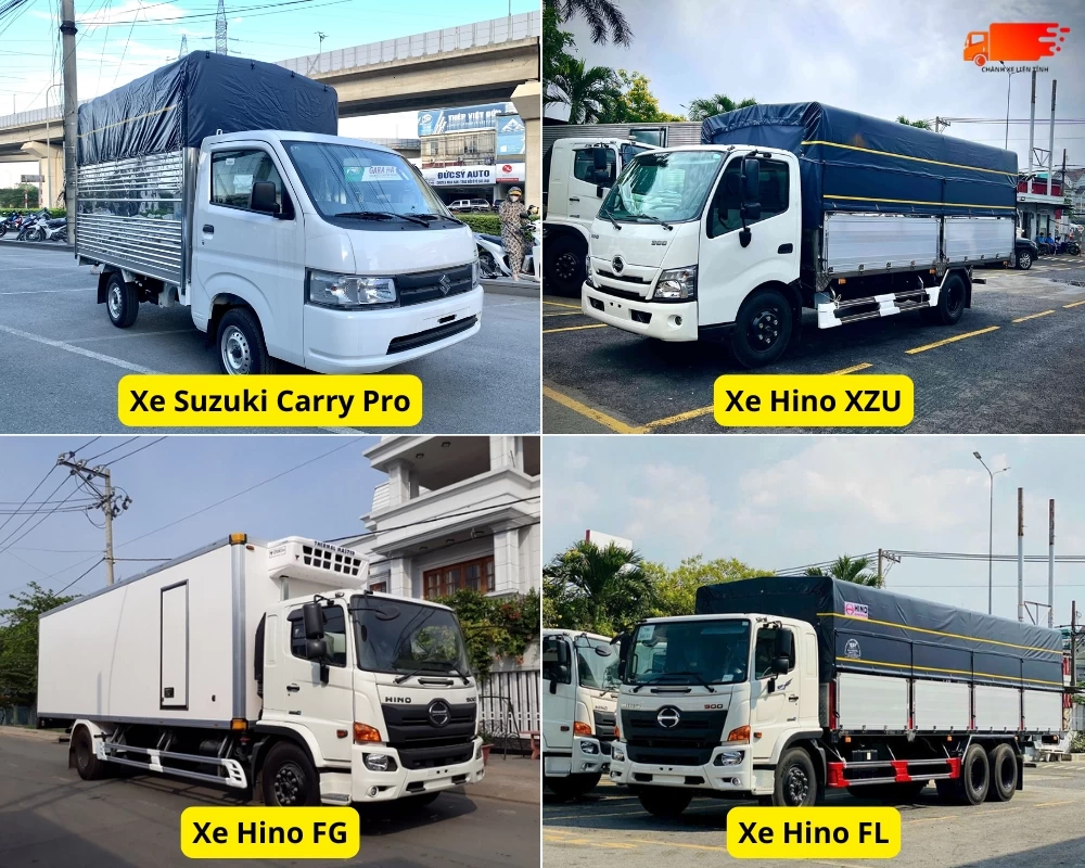 Các loại xe vận chuyển đi Đơn Dương của Chành xe Sài Gòn Xuân Phát