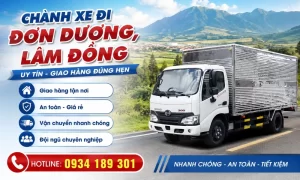 Chành xe đi Đơn Dương Lâm Đồng