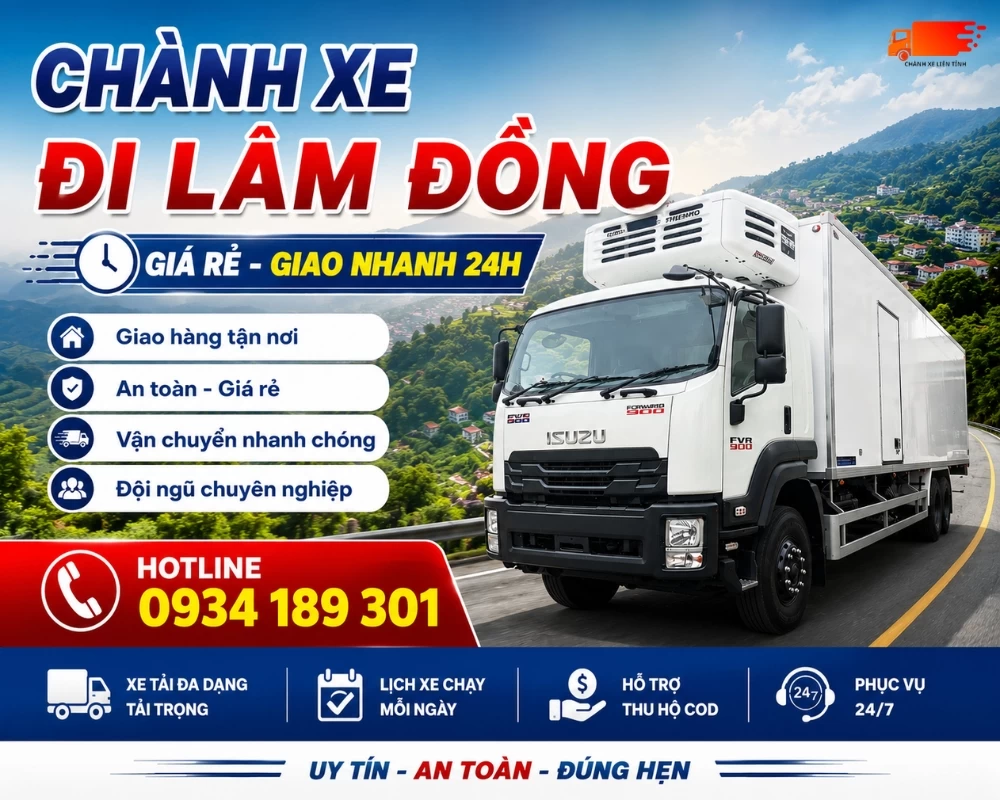 Dịch vụ chành xe đi Lâm Đồng của Chành xe Sài Gòn Xuân Phát