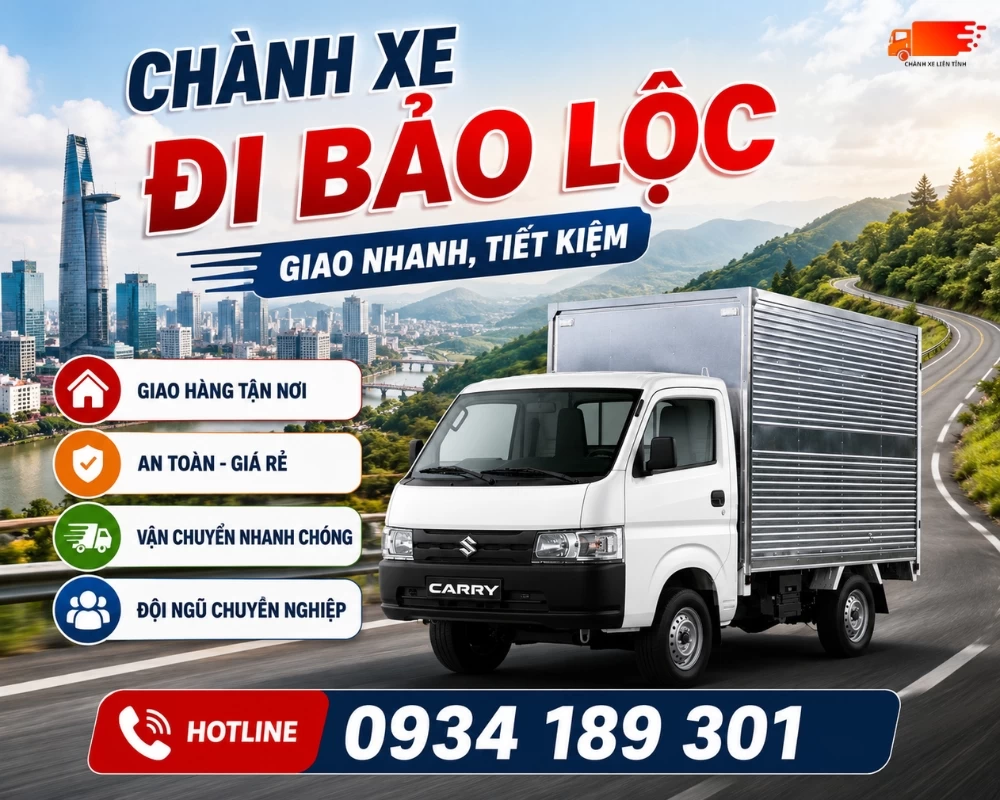 Dịch vụ chành xe gửi hàng TPHCM đi Bảo Lộc