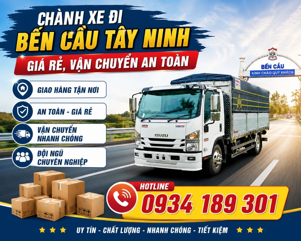 Dịch vụ chành xe đi Bến Cầu Tây Ninh của Chành xe Sài Gòn Xuân Phát