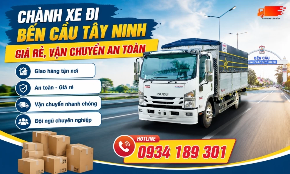 Chành xe đi Bến Cầu Tây Ninh